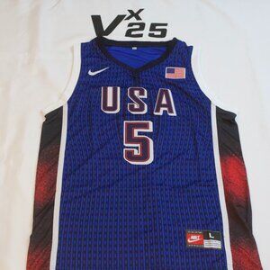 Men's USA Basketball USA 2024 Olympics Nike Anthony Edwards #5 Jersey Sz Lg